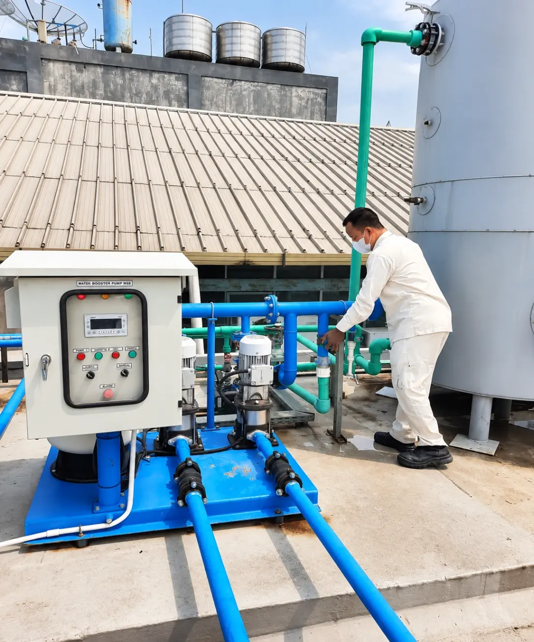 Pekerjaan perakitan dan perbaikan unit pompa CV. Mitra Agung Teknik